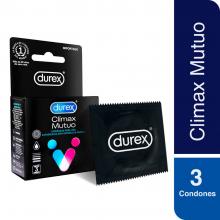 PRESERVATIVOS DUREX CLIMAX MUTUO - CAJA 3 UN LIMA